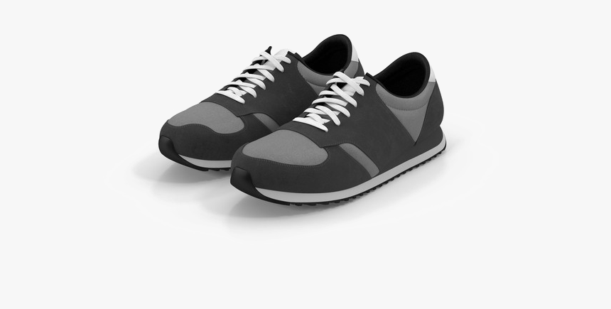 Running Shoes Png Image With Transparent Background - Black Running Shoes Png, Png Download