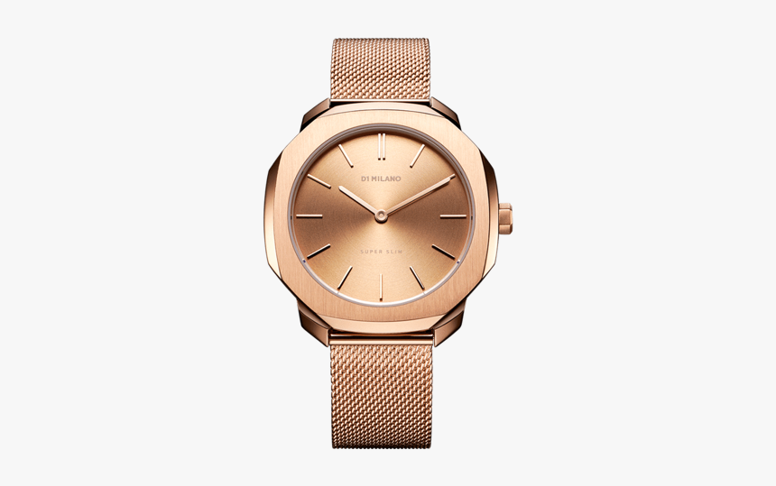 Super Slim Rose Gold Ladies Watch Front View - D1 Milano Super Slim, HD Png Download
