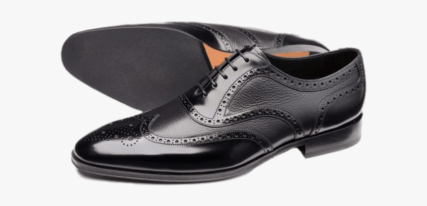Classic English Black Brogues - Slip-on Shoe, HD Png Download