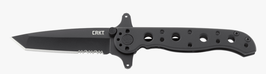 10ksf Tanto Black With Triple Point™ Serrations Stainless - Utility Knife, HD Png Download