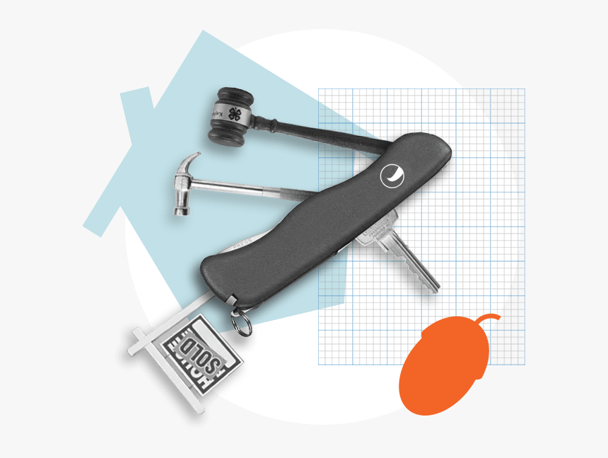 Swiss Army Knife With Real Estate Tools - Blade, HD Png Download