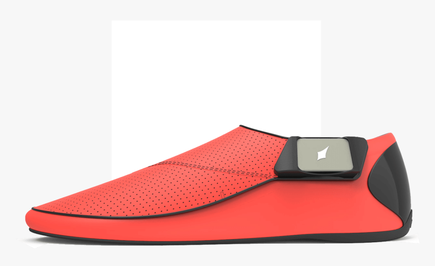 Lechal Alfa Casual Microfiber Shoes, Red - Lechal Shoe, HD Png Download