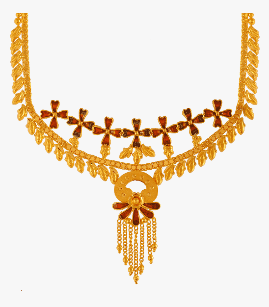 Chandra Jewellers 22kt Yellow Gold Necklace For Women - Pc Chandra Jewellers In Malda, HD Png Download