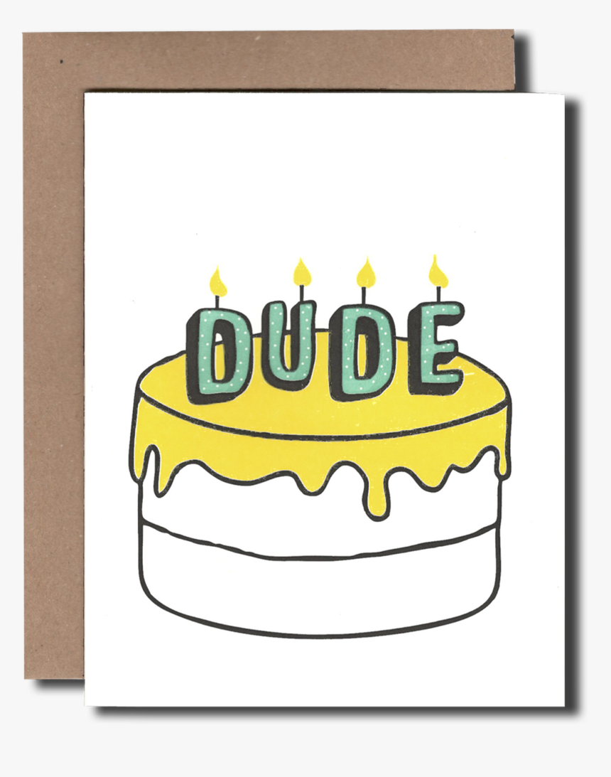 Dude Cake - Birthday Cake, HD Png Download