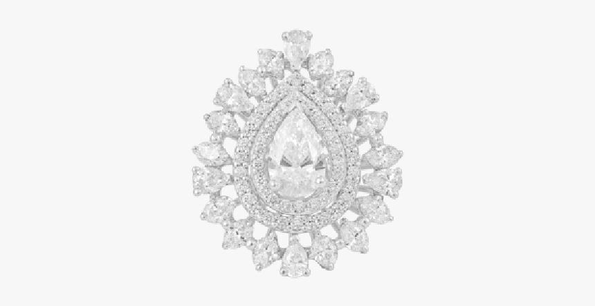 Dance Of The White Peacock Finger Ring - Crochet, HD Png Download
