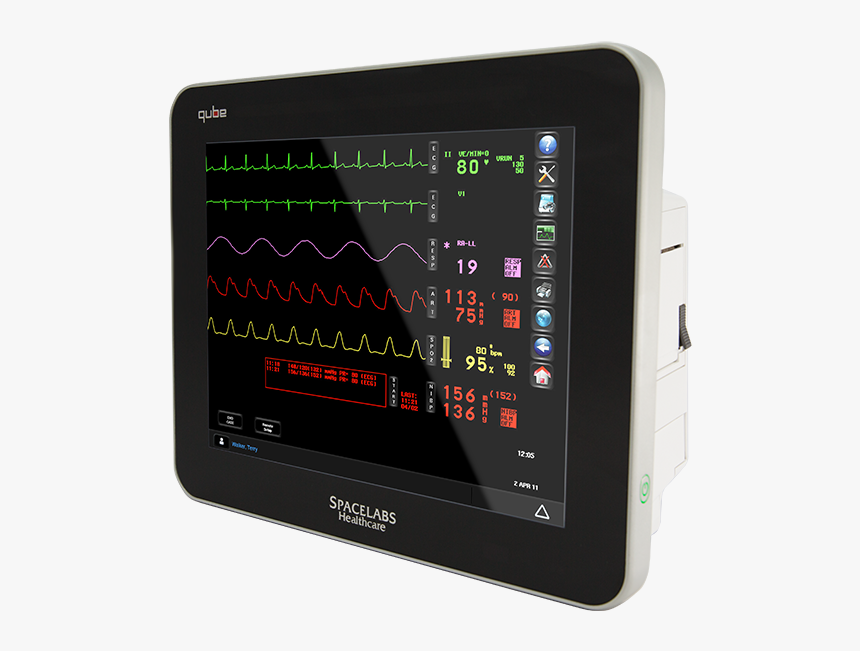 Qube Compact Patient Monitor - Spacelabs Monitor, HD Png Download