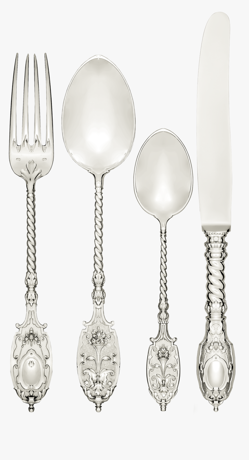 Steel Crockery Png -jarosinski & Vaugoin Hand Forged - Silver, Transparent Png