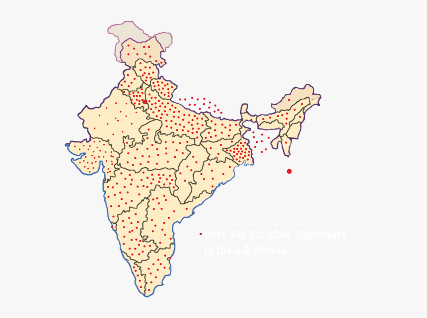 Location Of Indian Space Research Centres, HD Png Download