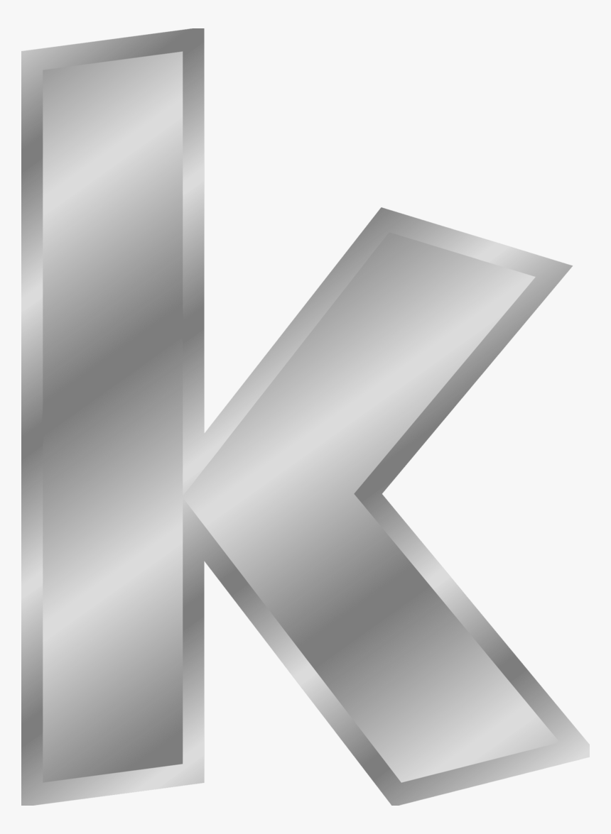Effect Letter K - Letter K Silver Png, Transparent Png