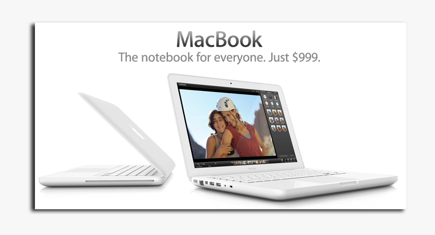 Macbook - First White Macbook, HD Png Download