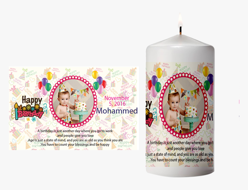 Happy Birthday Personalized Candles, HD Png Download