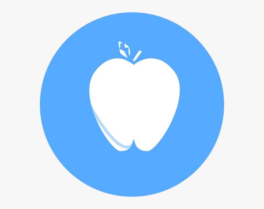 Blue Circle Apple Svg Clip Arts - Generic Social Media Icon, HD Png Download