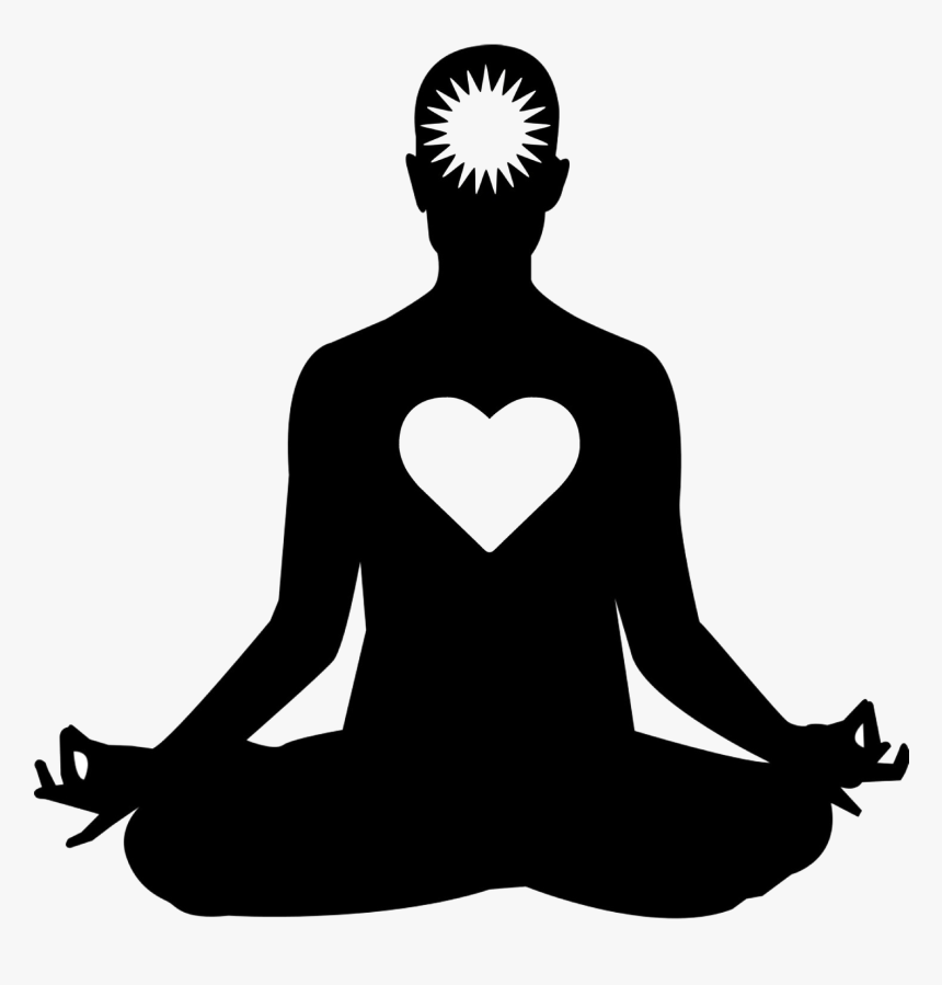 Transparent Yoga Clipart Images - Meditation Images Black And White, HD