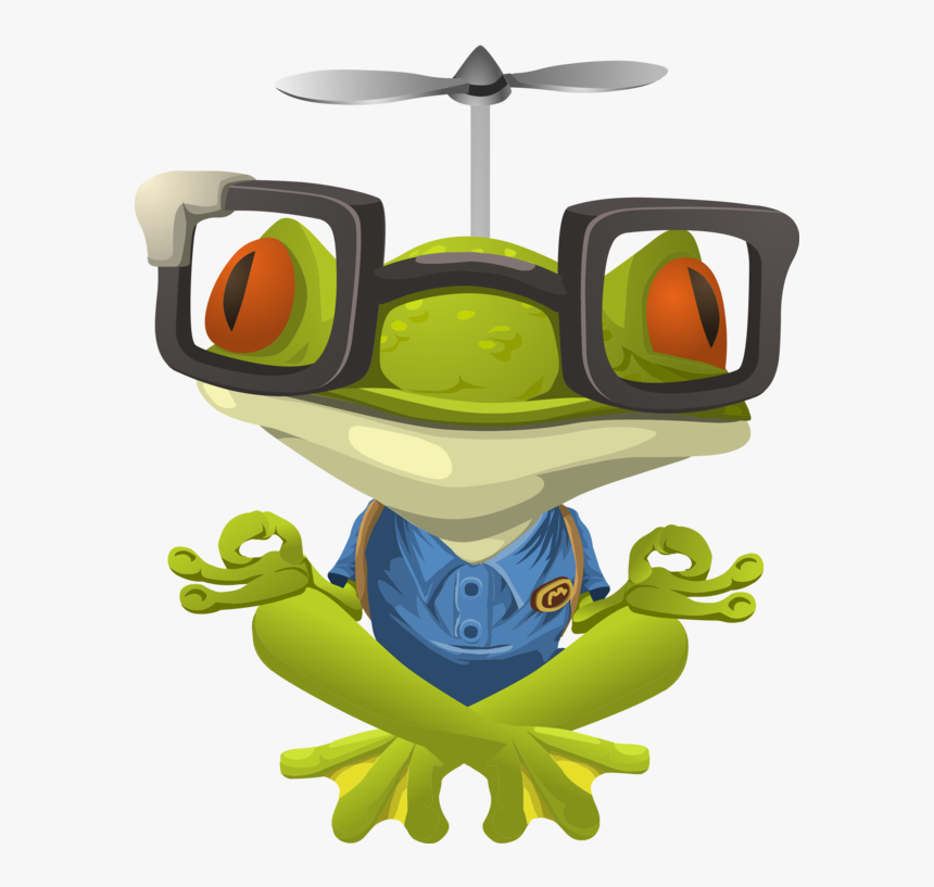 Yoga Frog Png, Transparent Png