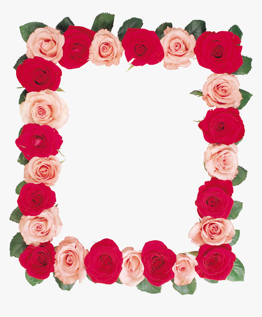 Floral Frame Png - Рамка Розы Пнг, Transparent Png