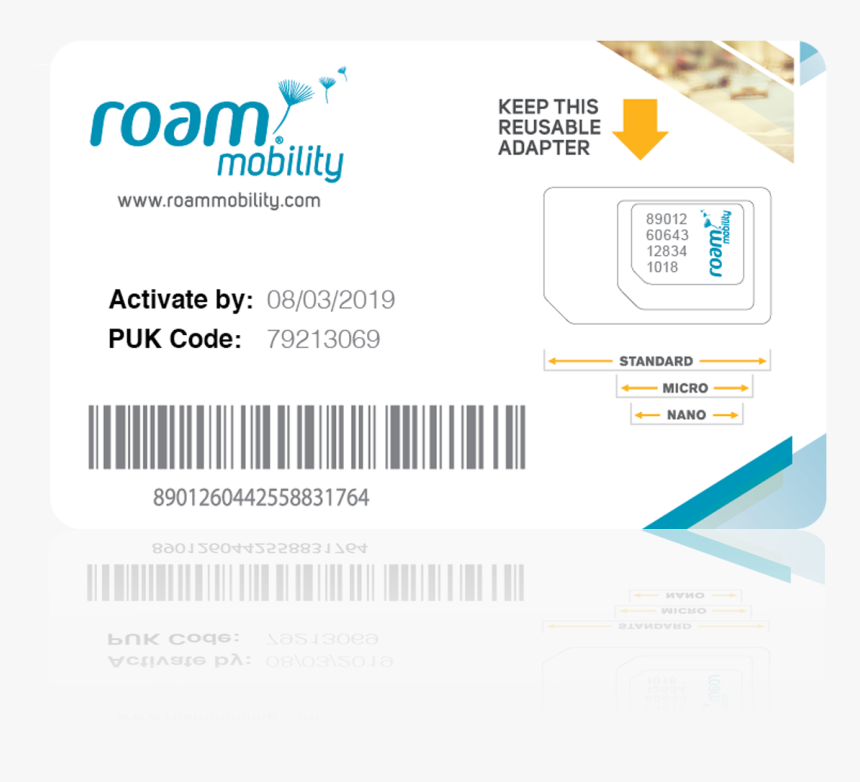 Roam Mobility Sim Card Canada, HD Png Download