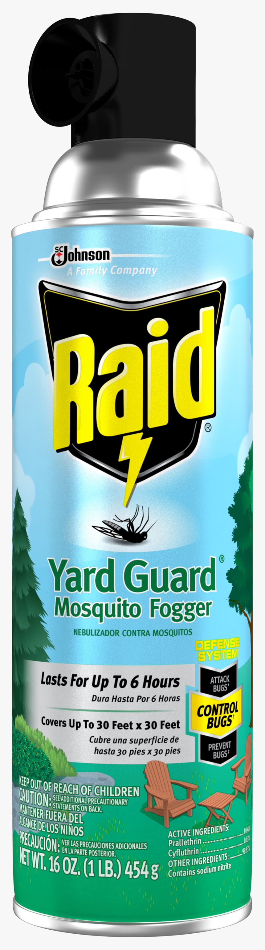 Raid Yard Guard Mosquito Fogger, 16 Oz - Raid Yard Guard Mosquito Fogger, HD Png Download
