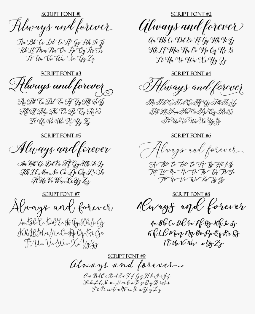 Font For Place Cards, HD Png Download