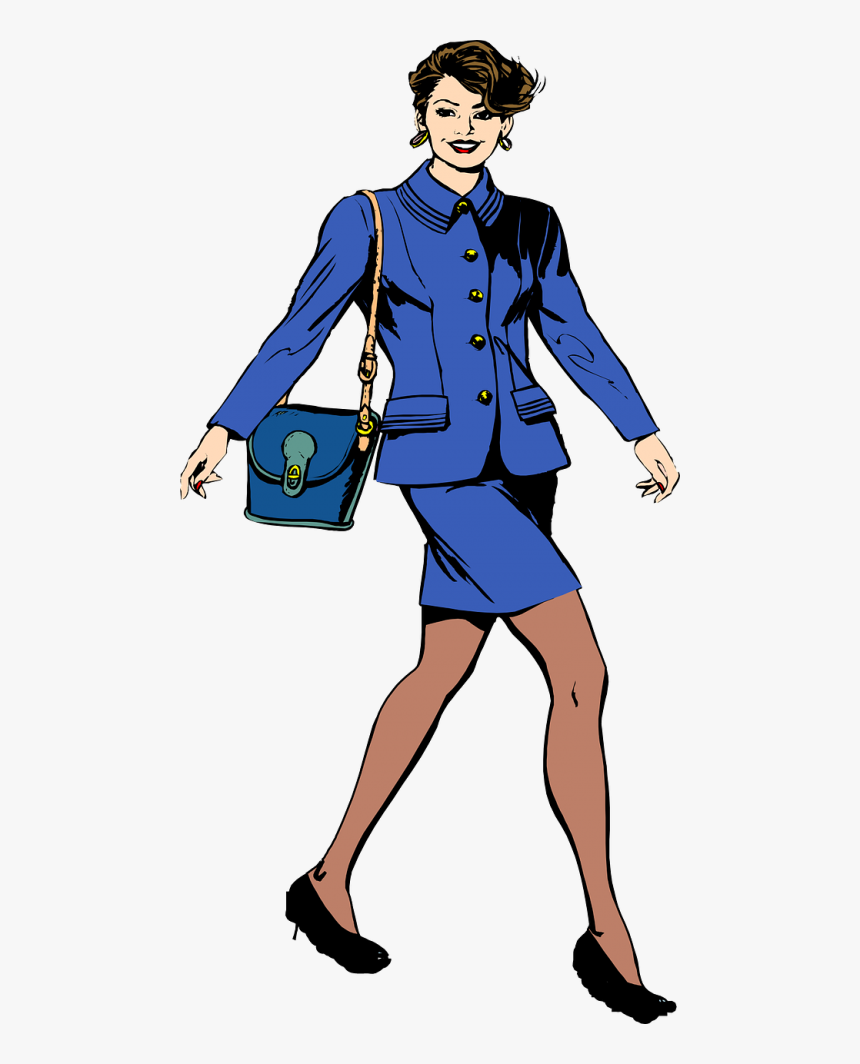Business Woman Woman Fashion - Tall Woman Clip Art, HD Png Download