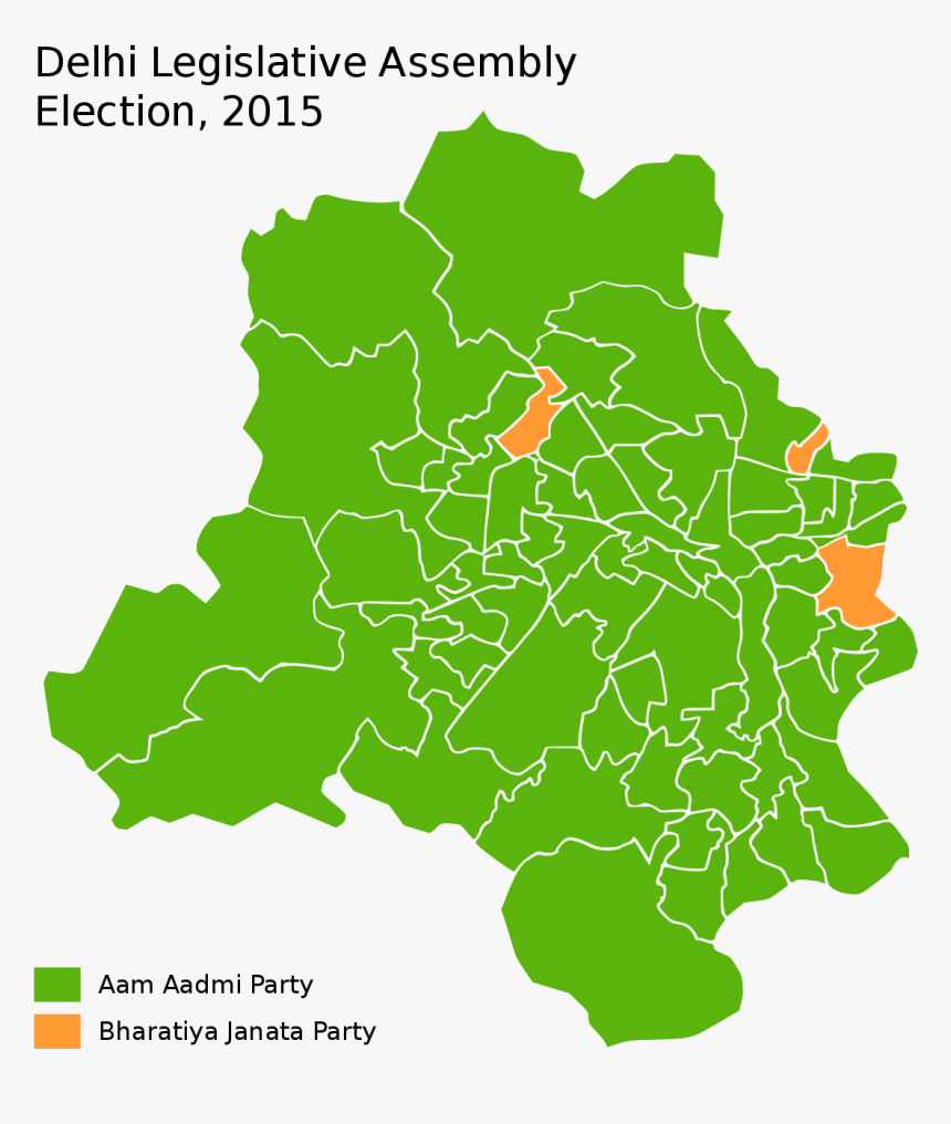 Delhi Lok Sabha Constituency Map, HD Png Download