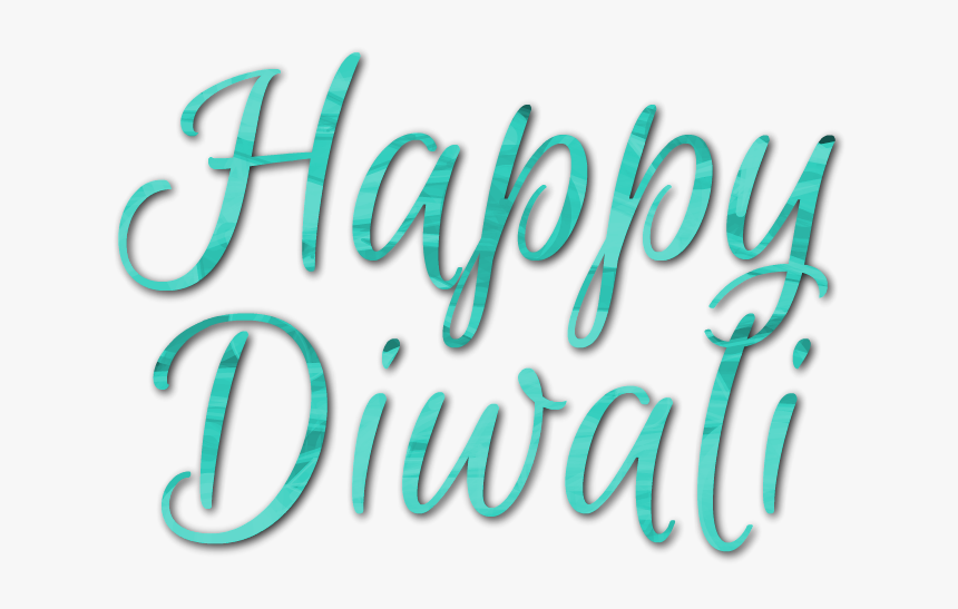 Happy Diwali Text Png Pic - Calligraphy, Transparent Png