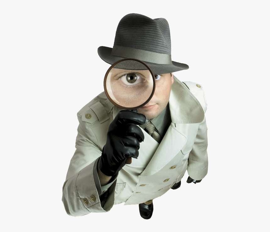 Welcome To Indian Lady Detective - Man With Magnifying Glass, HD Png Download