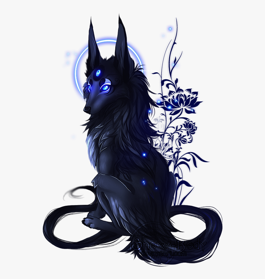 De Noche Soy Feroz - Wolf Drawing Fantasy, HD Png Download