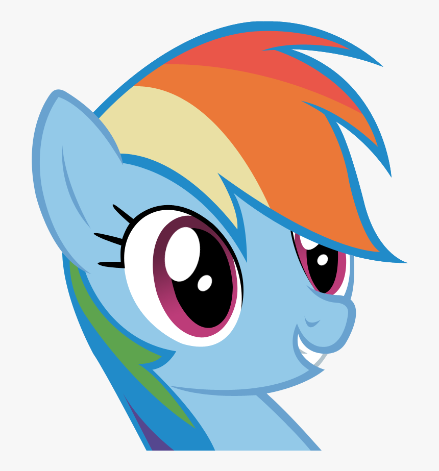 130584144963 ) - Mods Are Asleep Post Ponies (846x892), - Mlp Rainbow Dash Smile, HD Png Download