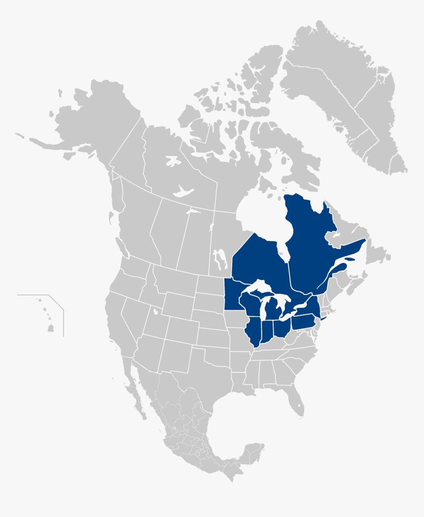 Conference Of Great Lakes And St - Edwards Plateau On Us Map, HD Png Download