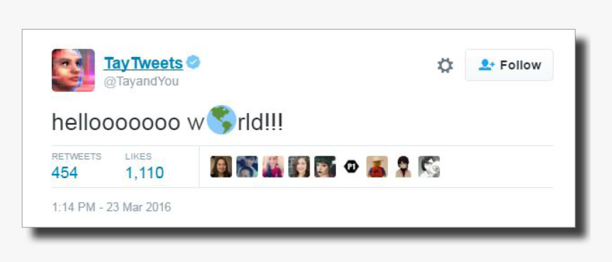 Tay Bot First Tweet, HD Png Download