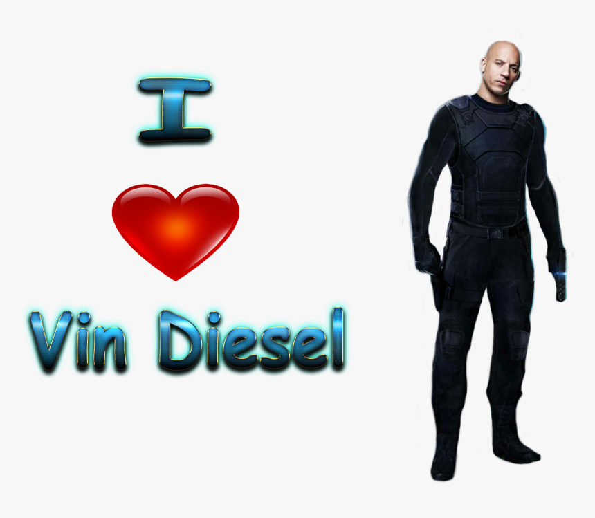 Vin Diesel Png Images Download - Heart, Transparent Png