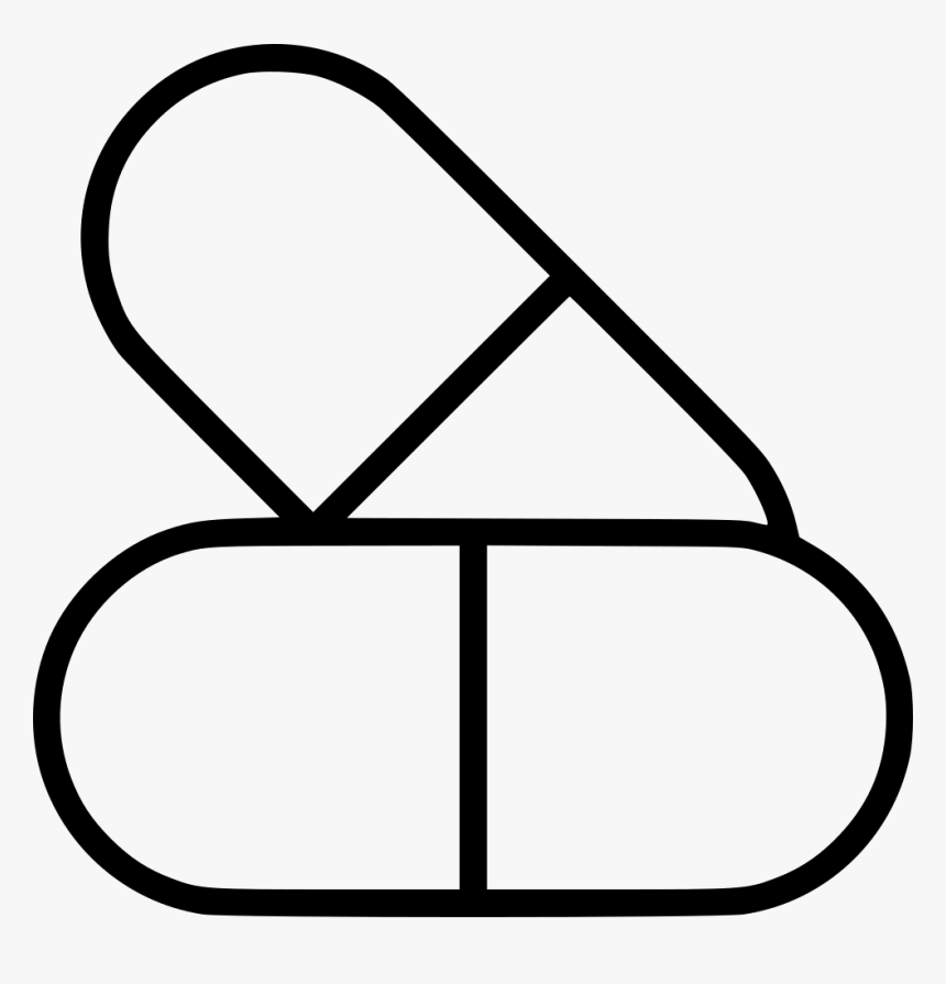 Health Medical Capsule Drug - Line Art, HD Png Download
