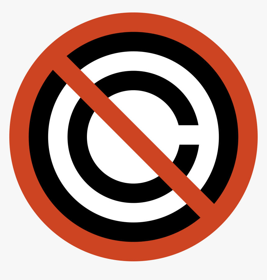 File Nocopyright Svg Wikimedia Commons - Thou Shalt Not Copy Or Use Proprietary Software For, HD Png Download
