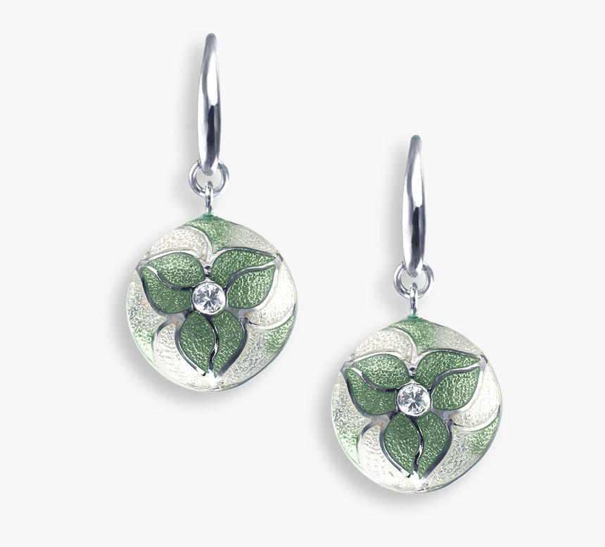 Nicole Barr Designs Sterling Silver Wire Earrings Trillium - Earrings, HD Png Download