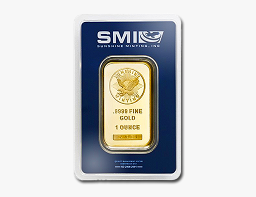 Picture Of 1 Oz Sunshine Mint Gold Bar - Gold Bar, HD Png Download