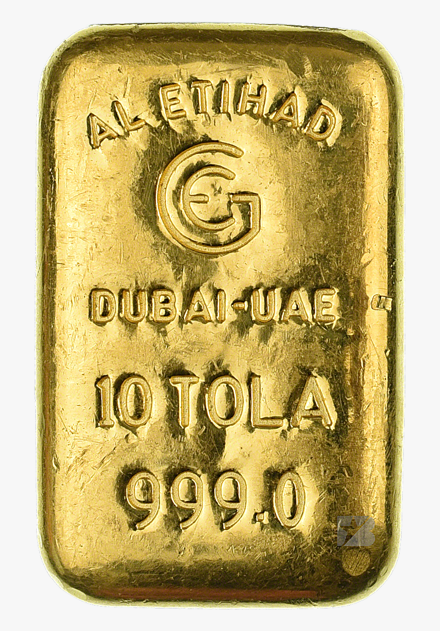 Al-etihad Gold Cast Bar - 10 Tola Bar Price In Dubai, HD Png Download