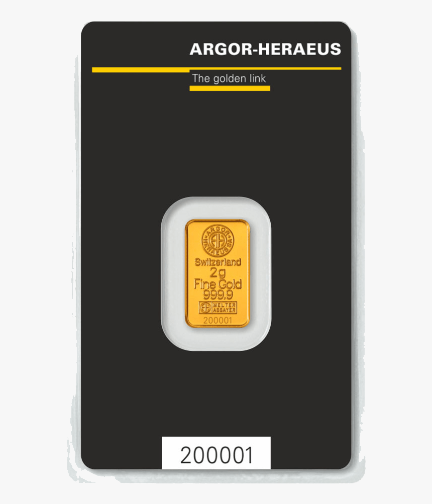 0 Gram Fine Gold Bar - Argor Heraeus 5g Gold, HD Png Download