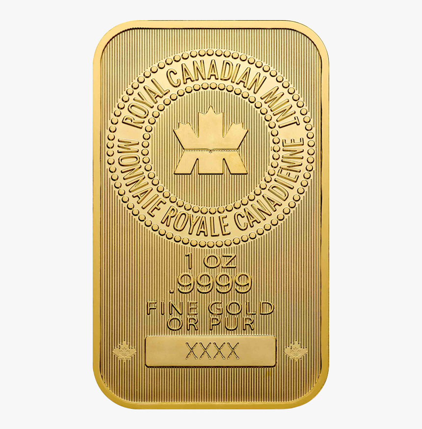 Canadian Gold Bar 1 Oz, HD Png Download