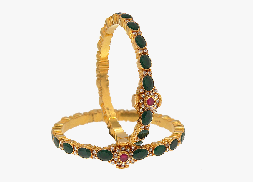 Latest Antique Gold Bangles, HD Png Download