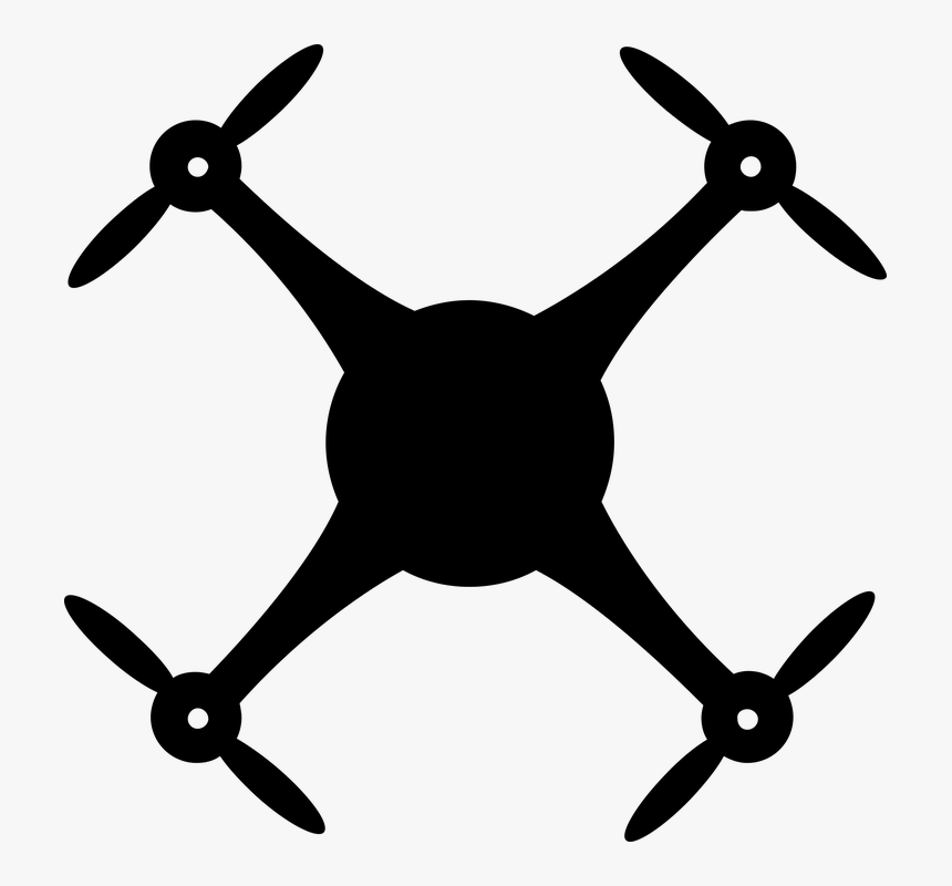 Copter, Drone, Float, Hover, Quad - Clip Art Drone Png, Transparent Png