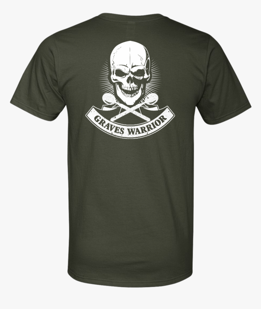 Graves Warrior Skull Men S V Neck Shirt - Luke Combs Black Skeleton, HD Png Download