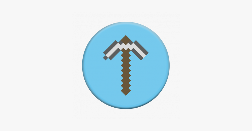 Popsockets Minecraft Pick Axe 
 Title Popsockets Minecraft - Minecraft Popsocket, HD Png Download