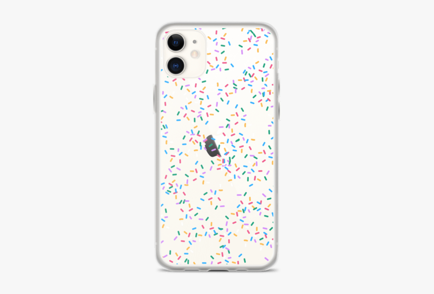 Iphone 11 Colorful Rainbow Sprinkles Clear Phone Case - Mobile Phone Case, HD Png Download