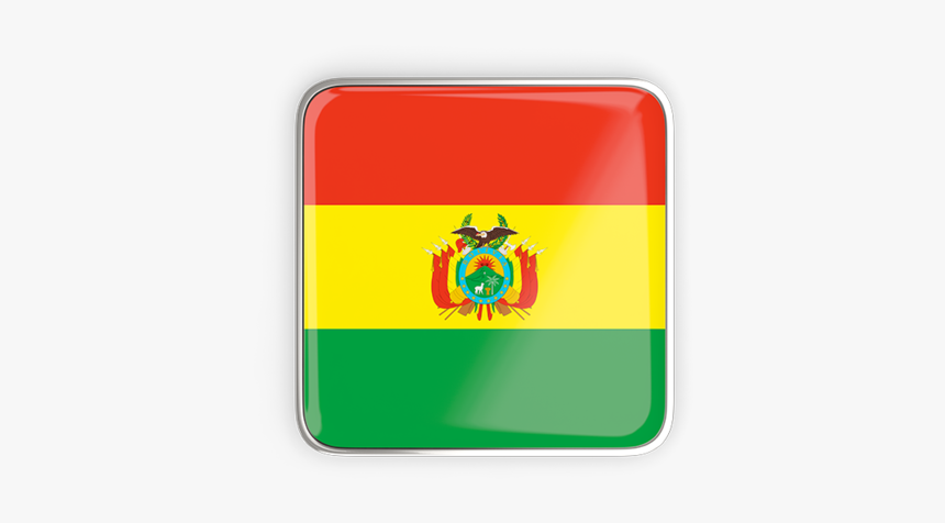 Square Icon With Metallic Frame - Bolivia Png, Transparent Png
