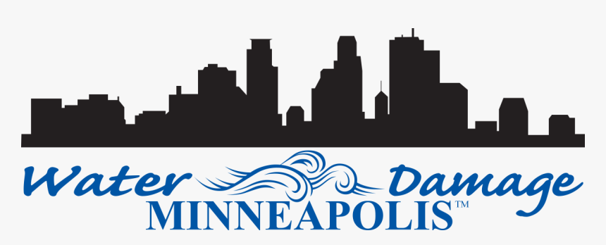 Golden Valley Buffalo Water Damage Minneapolis Osseo - Minneapolis Skyline Silhouette Transparent, HD Png Download