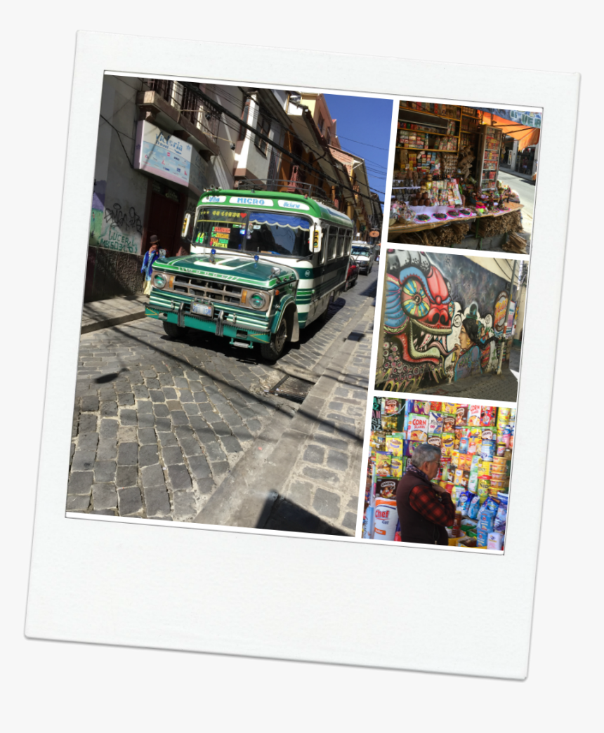 La Paz City Collage - Vintage Car, HD Png Download