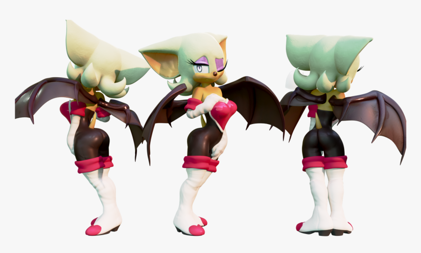 Rouge The Bat - Rouge The Bat Model, HD Png Download