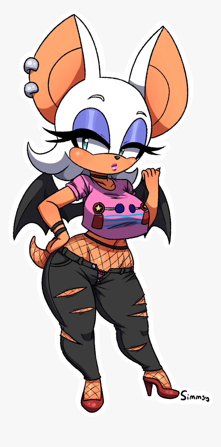 Punky Rouge - Cartoon, HD Png Download