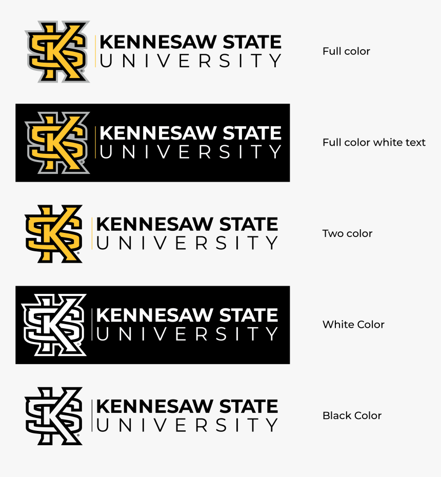 Horizontal Version - Kennesaw State University Logo, HD Png Download
