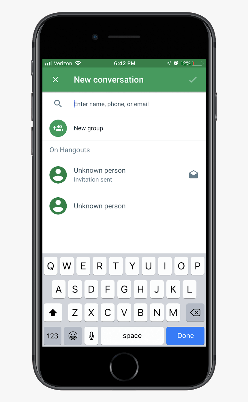 Google Hangouts Group Chat - Happens When You Unsend A Message, HD Png Download